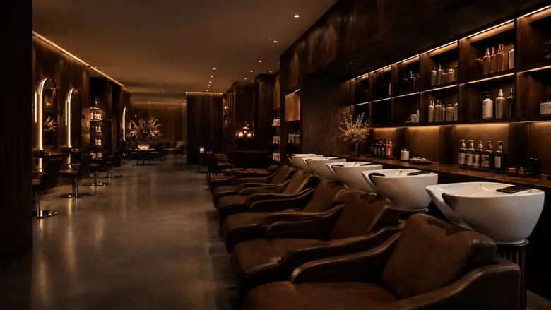 Beratungsszene im Salon
